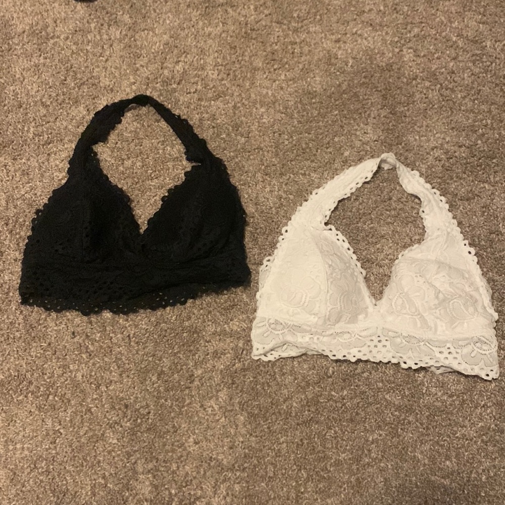 White and Black Bralette